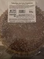 Quantité de sucre dans Tarte noix de coco framboise