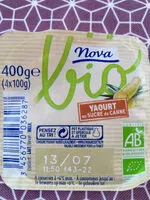 Quantité de sucre dans Yaourt au Sucre de Canne