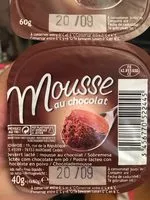 Sucre et nutriments contenus dans Mousse