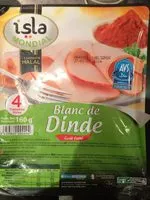 Sokerin määrä sisällä Blanc de dinde gout fumé