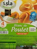 Sokerin määrä sisällä Blanc de poulet doré au four