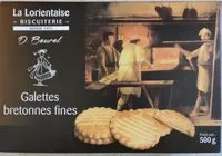 Amount of sugar in Galettes Bretonnes Fines - 500 g