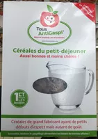 Quantité de sucre dans Céréales du petit-déjeuner (disques de céréales soufflées avec inclusions cacao)