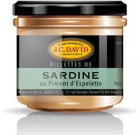 Jumlah gula yang masuk Rillettes de sardines