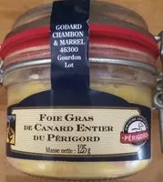 Quantité de sucre dans Foie gras de canard entier du Perigord