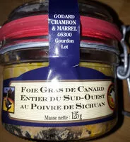 Sucre et nutriments contenus dans Godard chambon marrel