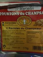 Sucre et nutriments contenus dans Tourtons du champsaur