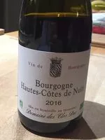 Sucre et nutriments contenus dans Hautes cotes de nuits