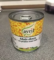 İçindeki şeker miktarı Maïs doux en grains sous vide
