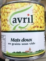İçindeki şeker miktarı Maïs doux en grains sous vide