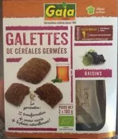 Amount of sugar in 2X100G Essene Galette Raisins