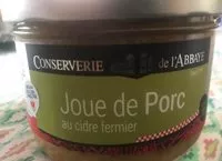 Sucre et nutriments contenus dans Conserverie de l abbaye