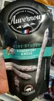 入っている砂糖の量 Mini sticks roquefort et noix