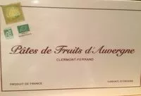 Quantité de sucre dans Coffret Bois Pate De Fruits D'auvergne