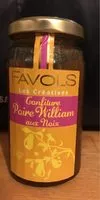 Количество сахара в Confiture Poire William aux noix