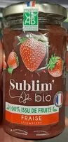 Количество сахара в Sublim'bio fraise