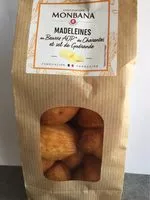 Quantité de sucre dans Madeleines au beurre AOP des charentes