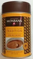 चीनी की मात्रा Chocolat en poudre Tradition 32% de cacao