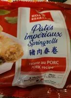 Jumlah gula yang masuk Pâtés impériaux Porc