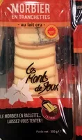 Количество сахара в Morbier en tranchettes au lait cru