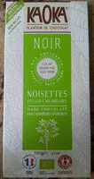 入っている砂糖の量 Chocolat Noir aux Éclats de Noisette Caramélisés Bio