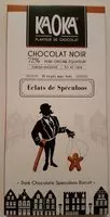 Chocolats noirs au speculoos