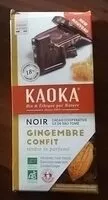 Zuckermenge drin Noir Gingembre confit