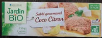 Suhkru kogus sees SABLES NOIX DE COCO ET CITRON