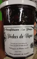 Confitures de peches de vigne