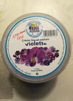 Sokerin määrä sisällä Crème glacée parfum violette