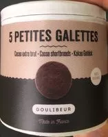 चीनी की मात्रा Petites galette Goulibeur Cacao extra brut