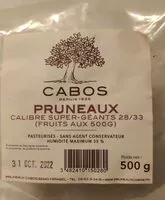 Quantité de sucre dans Pruneaux