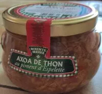 Amount of sugar in Axoa de thon blanc au piment d'Espelette