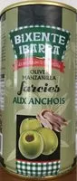 Amount of sugar in Olives Manzanilla farcies aux anchois