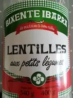 Amount of sugar in Lentilles aux petits légumes