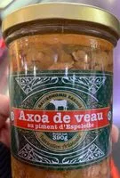 Quantité de sucre dans Axoa de Veau au piment d'espelette