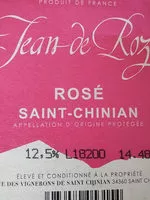 Sucre et nutriments contenus dans Jean de rose