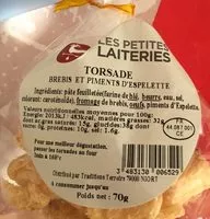 Quantité de sucre dans Torsade Emmental et Thym
