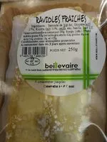 Suhkru kogus sees Ravioles fraiches