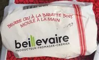 Suhkru kogus sees Beurre cru à la baratte bois - demi sel