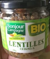 Quantité de sucre dans Lentilles cuisinées bio
