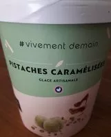Suhkru kogus sees Glace artisanale - Pistaches caramélisées