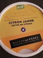 Suhkru kogus sees Citron jaune