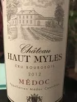 Sucre et nutriments contenus dans Chateau haut myles