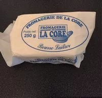 Sucre et nutriments contenus dans Fromagerie de la core