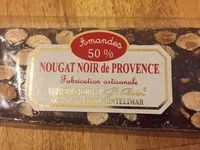 Amount of sugar in Nougat noir