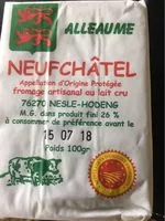 Количество сахара в Neufchatel