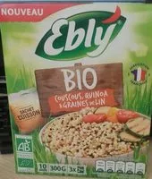 İçindeki şeker miktarı Couscous quinoa lin BIO Ebly 10 min 300 g