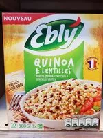 İçindeki şeker miktarı Quinoa et lentilles 10 mn Ebly