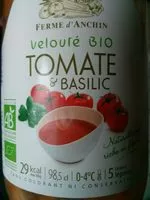 入っている砂糖の量 Velouté Bio Tomate & Basilic